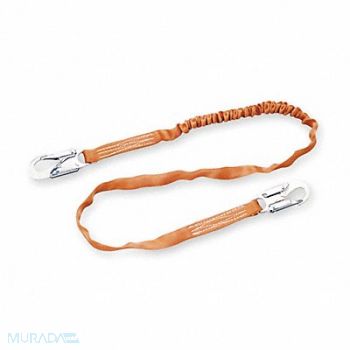 HONEYWELL MILLER Shock-Absorbing Lanyard Orange, 19Z082