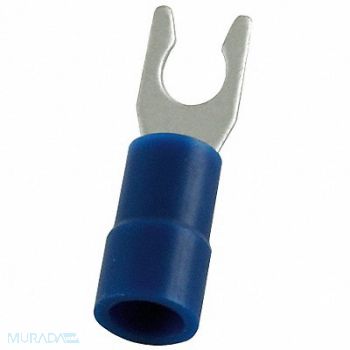 POWER FIRST Fork Terminal Tin Copper Blue PK100, 5WHD6