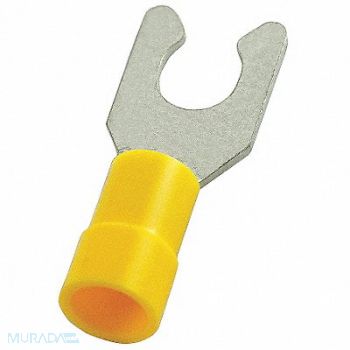 POWER FIRST Fork Terminal Tin Copper Yellow PK50, 5WHD7