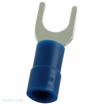 POWER FIRST Fork Terminal Tin Copper Blue PK100, 5WHE7