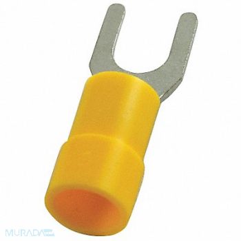 POWER FIRST Fork Terminal Tin Copper Yellow PK50, 5WHE9