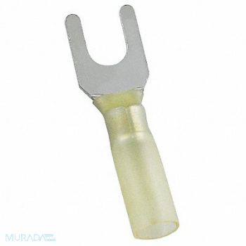 POWER FIRST Fork Terminal Tin Copper Yellow PK25, 5WHJ3