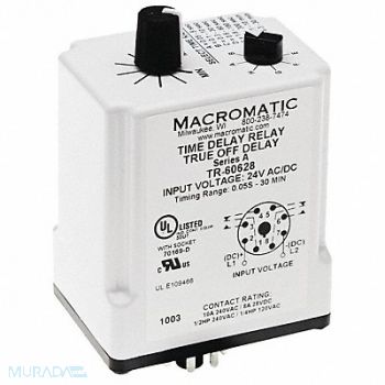 MACROMATIC H7840 Time Delay Relay 24VAC/DC 10A DPDT, 5WMK1