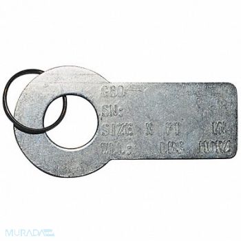 DAYTON Tag Sling ID w/Ring 1/16In, 5WRU1