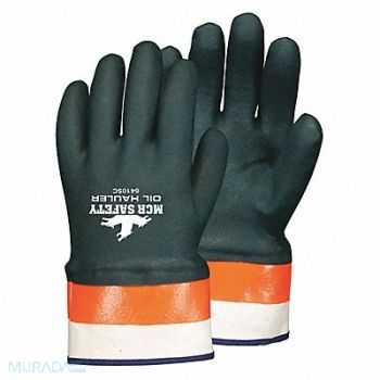 MCR SAFETY Chemical Resistant Glove PVC Sz L PR, 5WUL5
