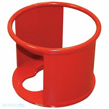 SAFTCART HiViz Red Steel Cylinder Collar, 5WXK1