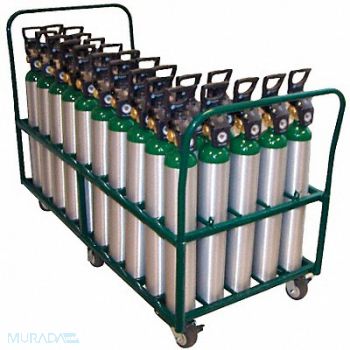 SAFTCART Cylinder Trolley 38 in H 2400 lb., 5WXL8