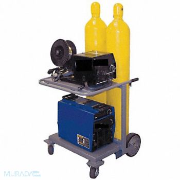 SAFTCART Running Gear with Cylinder Rack 2 Shelf, 5WXN6