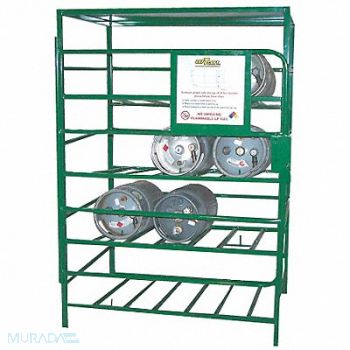 SAFTCART Gas Cylinder Rack 48x36 Capacity 12, 5WXR1