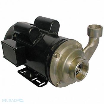 DAYTON CntrfugPmp 316SStl 1P 1 1/2in 3hp 150gpm, 5WXU0