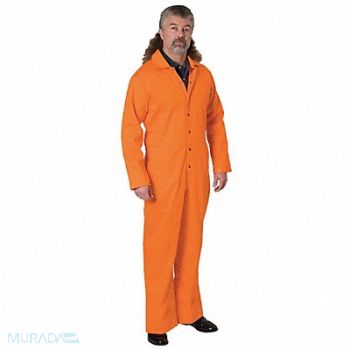 CONDOR FR Treated Cotton Coverall Orange M, 5WYR5