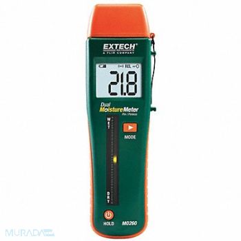 EXTECH Pin/Pinless Moisture Meter, 5WYT4