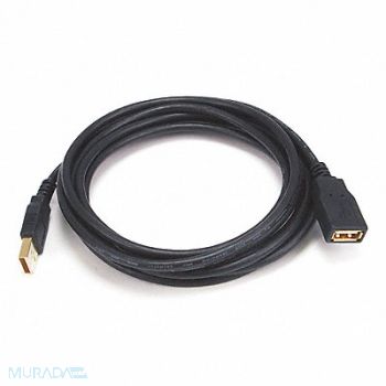 MONOPRICE USB 2.0 Extension Cable 10 ft.L Black, 5XGA8