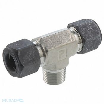 PARKER Branch Tee SS CPIxM 1/4Inx1/8In, 5UNE9