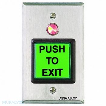 SECURITRON Push to Exit Button Wall Mounted, 5XTD0