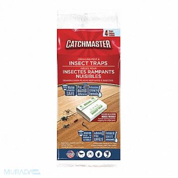 CATCHMASTER Glue Trap 7 in L 3-1/2 in W PK4, 5YAY3