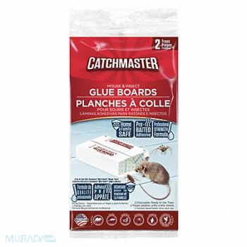 CATCHMASTER Glue Trap 8-1/2 in L 5-1/4 in W PK2, 5YAY6