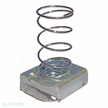 GRAINGER APPROVED Spring Nut Steel Overall W 1 3/8in PK25, 5YE13