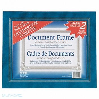 NUDELL Leatherette Frame 8.5x11 Blue PK2, 5YGD6