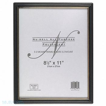 NUDELL E-Z Mount Frame 8.5x11 Black, 5YGE3