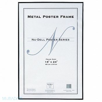 NUDELL Metal Poster Frame 18x24 Black, 5YGE6