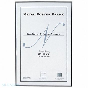 NUDELL Metal Poster Frame 24x36 Black, 5YGE7
