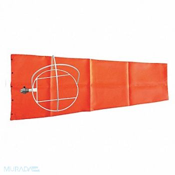 GRAINGER APPROVED Portable Windsock Orange 13, 5YGF1