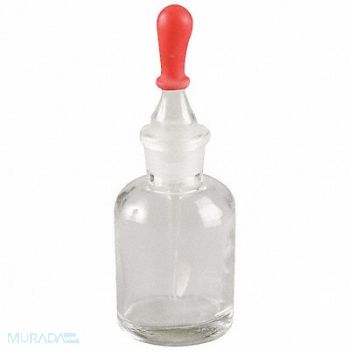 LAB SAFETY SUPPLY Dropper Bottle 125mL Glass Narrow PK8, 5YHL0