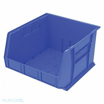 AKRO-MILS F8693 Hang and Stack Bin Blue Plastic 11 in, 5YM94