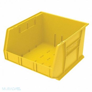 AKRO-MILS F8693 Hang and Stack Bin Yellow Plastic 11 in, 5YM96