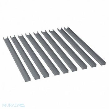 AKRO-MILS Bin Rail Accessory Kit Gray Steel, 5YM97
