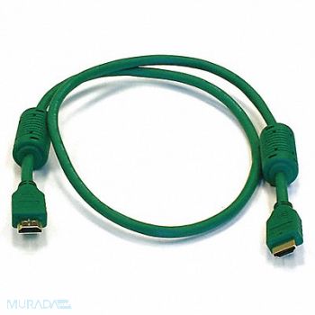 MONOPRICE HDMI Cable Std Speed Green 3ft 28AWG, 5YMH4
