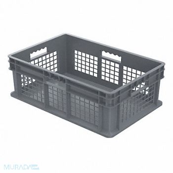 AKRO-MILS G6575 Straight Wall Ctr Gray Vented IndGrdPoly, 5YN13