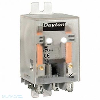 DAYTON H8091 Flange Relay 24VDC 11 Pins 10A @ 277V AC, 5YR10