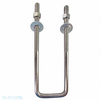 GRAINGER APPROVED Square U-BoltInside H 3 in, 5YY62