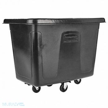 RUBBERMAID COMMERCIAL PRODUCTS Cube Truck HDPE Black 11.9 cu ft., 5Z204