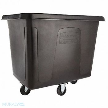 RUBBERMAID COMMERCIAL PRODUCTS Cube Truck HDPE Black 16.0 cu ft., 5Z206