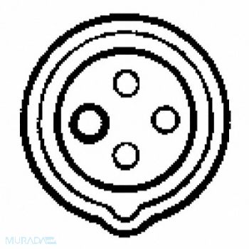 HUBBELL Pin and Sleeve Connector 60A 250V, 3D158