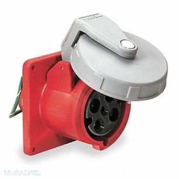 HUBBELL IEC Pin and Sleeve Receptacle 60A 480V, 5Z916