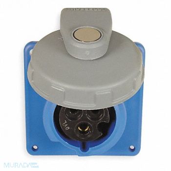 HUBBELL WT Pn Slv Rec Blue 16 /20 A 3Pl Three, 5Z933