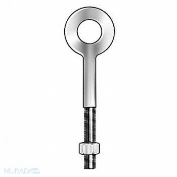 KEN FORGING Machinery Eye Bolt Shank D 1/4 in, 3XRZ6