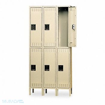 TENNSCO E1578 Wrdrb Lckr 2x3Lckr Sand 78 x45 x18 Assm, 5ZJ91