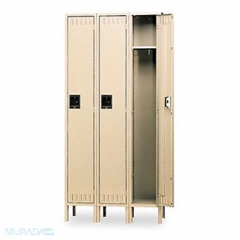 TENNSCO F0446 Wrdrb Lckr 1x3Lckr Sand 78 x36 x18 Assm, 5ZK17