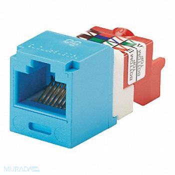 PANDUIT Jack Mini Com Cat 5e Blue, 5ZNU3