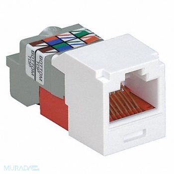 PANDUIT Jack Mini Com Cat 5e Ivory, 5ZNU4