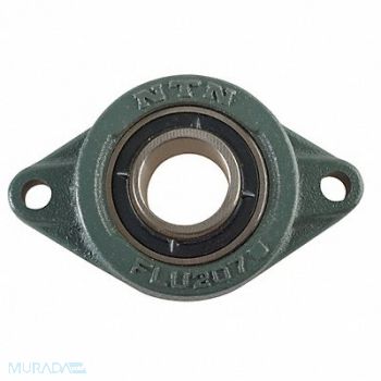 NTN 2 Bolt Flng Brg Radial Ball 1 3/8in Bore, 5ZUT0