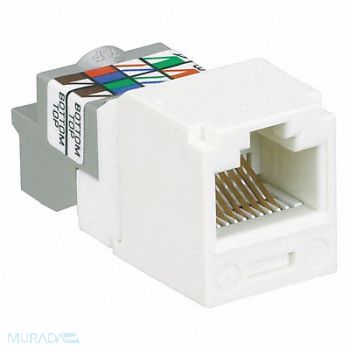 PANDUIT Jack Mini Com Cat 6 White, 5ZVX2