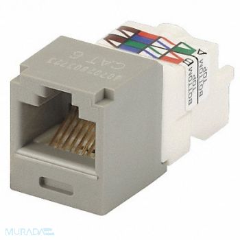 PANDUIT Jack Mini Com Cat 6 Gray, 5ZVX3