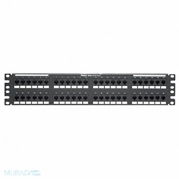PANDUIT Patch Panel Cat 6 Rack Mt 48 Port, 5ZVX8
