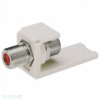 PANDUIT Mini-Com F-Type Coupler White, 5ZVY9